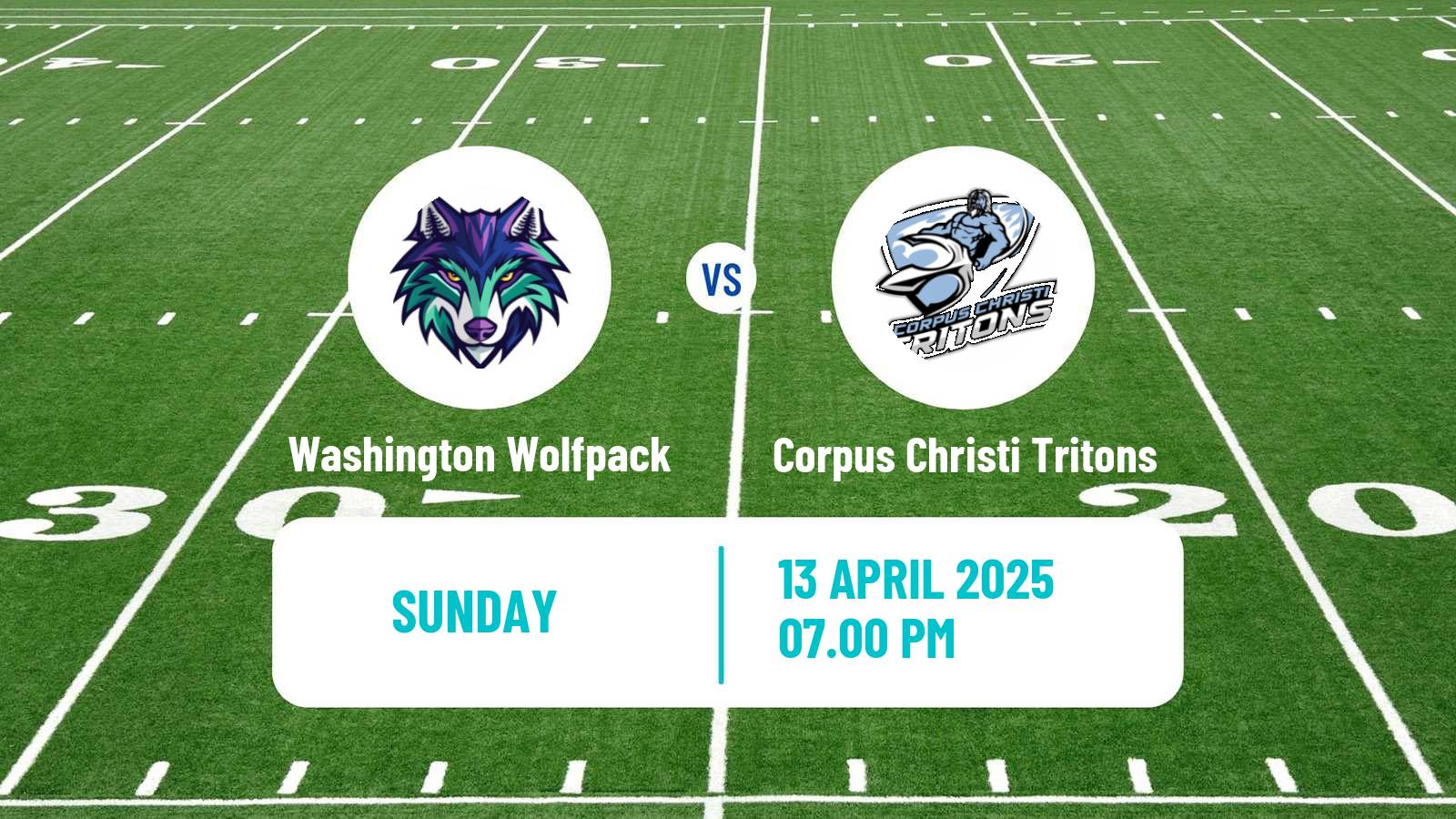 Arena football AF1 Washington Wolfpack - Corpus Christi Tritons