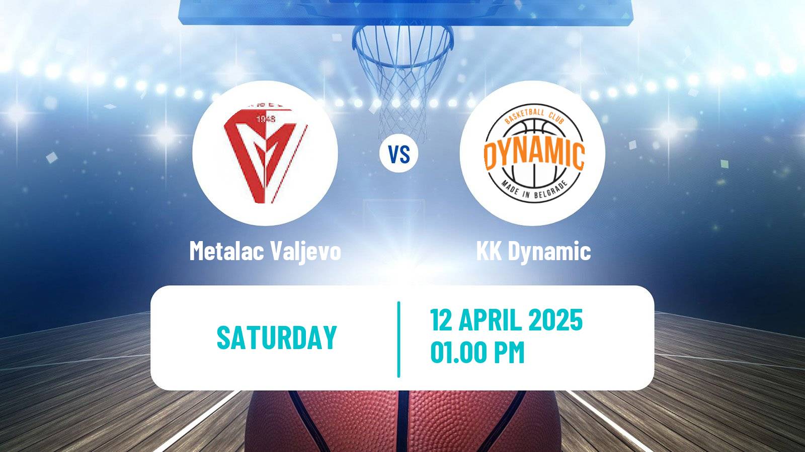 Basketball Serbian First League Basketball Metalac Valjevo - Dynamic