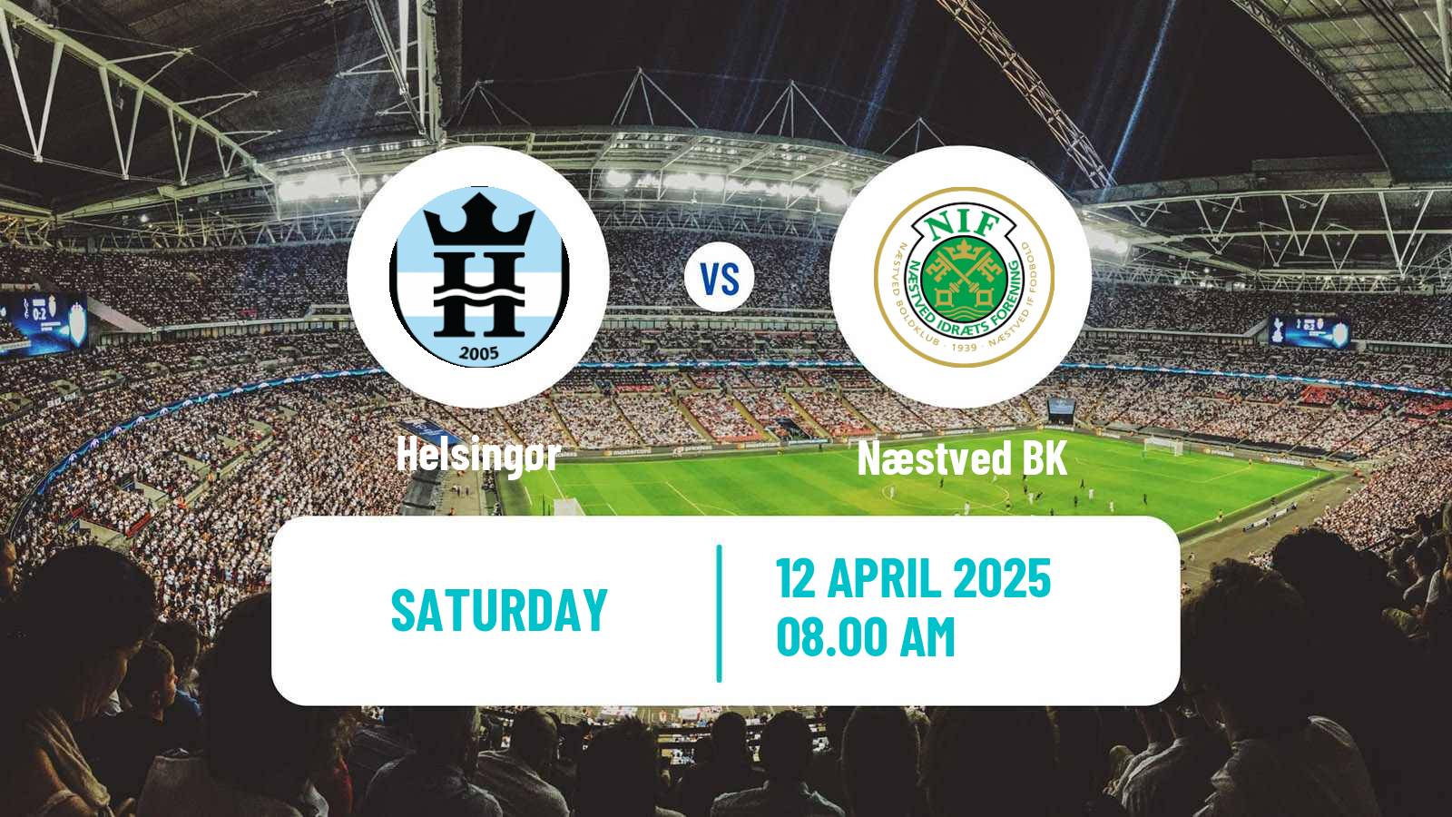 Soccer Danish 2 Division Helsingør - Næstved BK