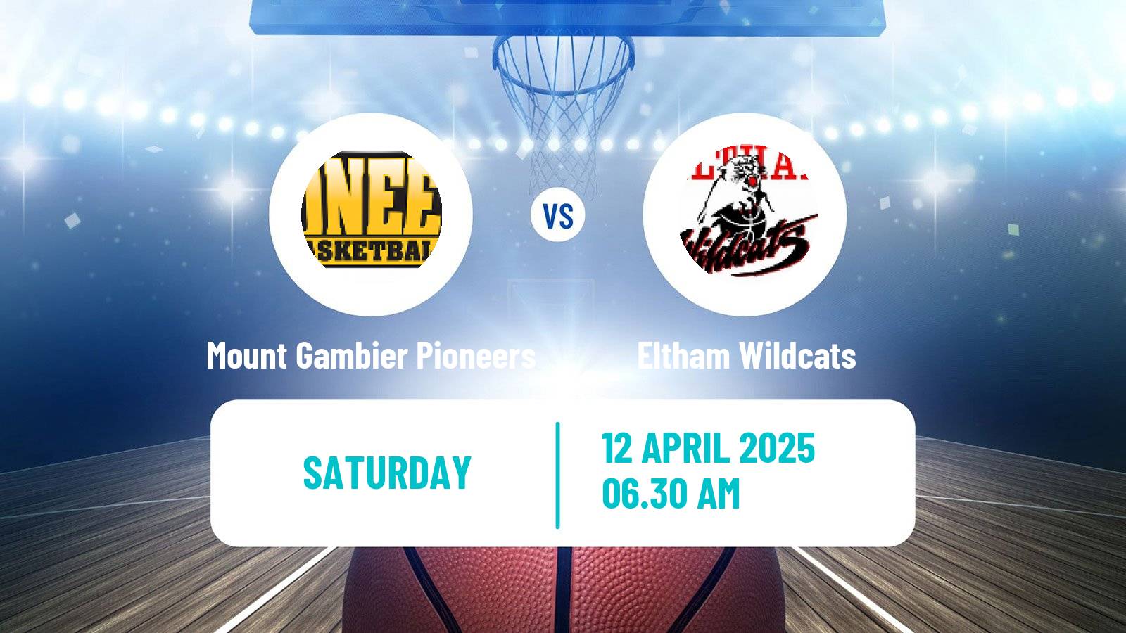 Basketball Australian NBL1 South Mount Gambier Pioneers - Eltham Wildcats