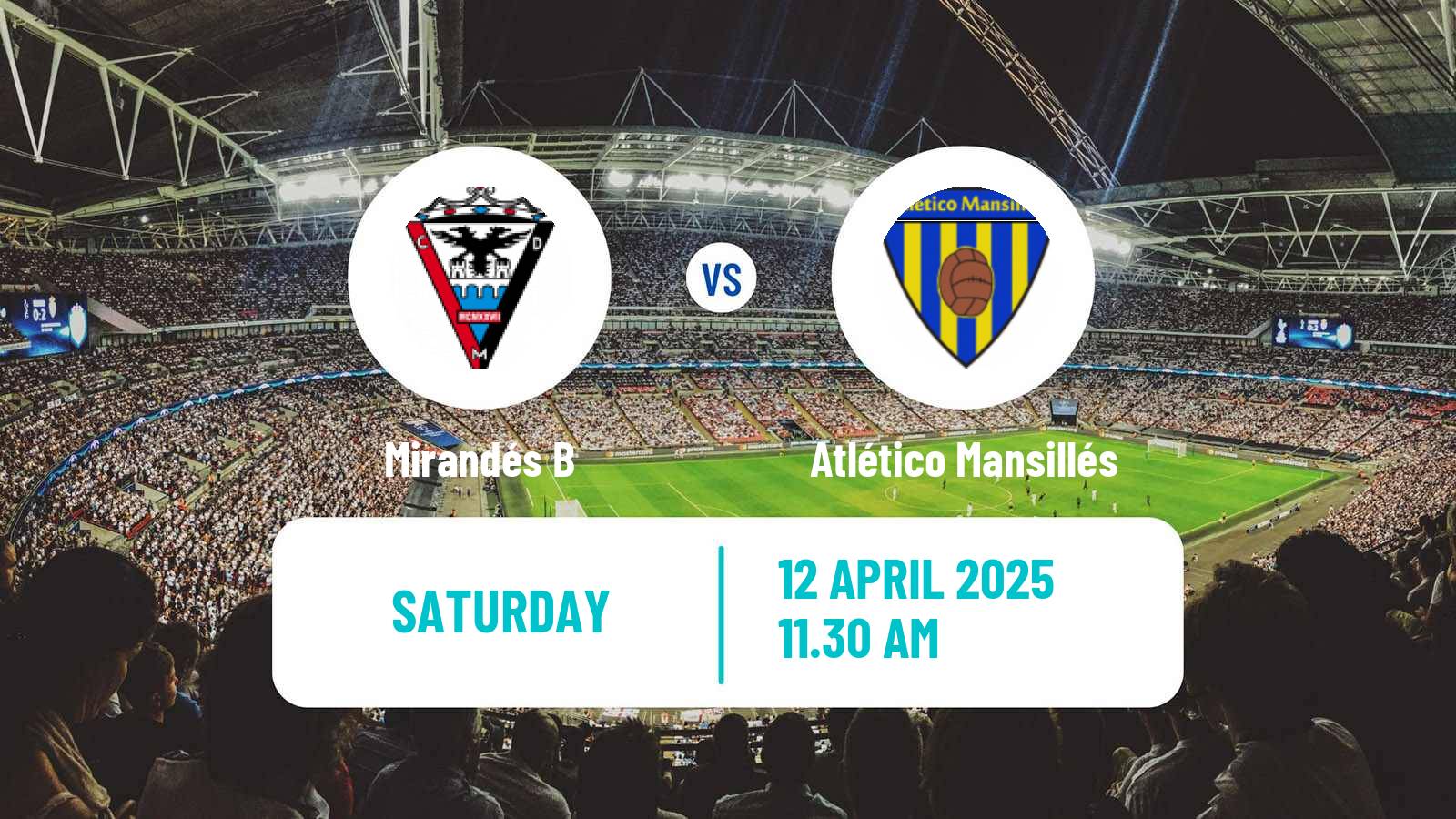 Soccer Spanish Tercera RFEF - Group 8 Mirandés B - Atlético Mansillés