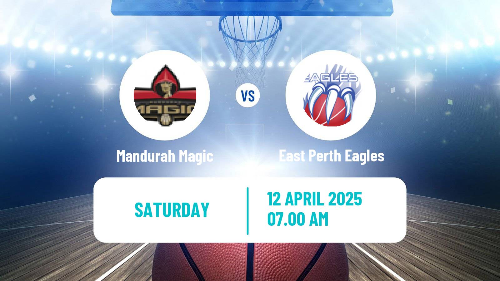Basketball Australian NBL1 West Mandurah Magic - East Perth Eagles