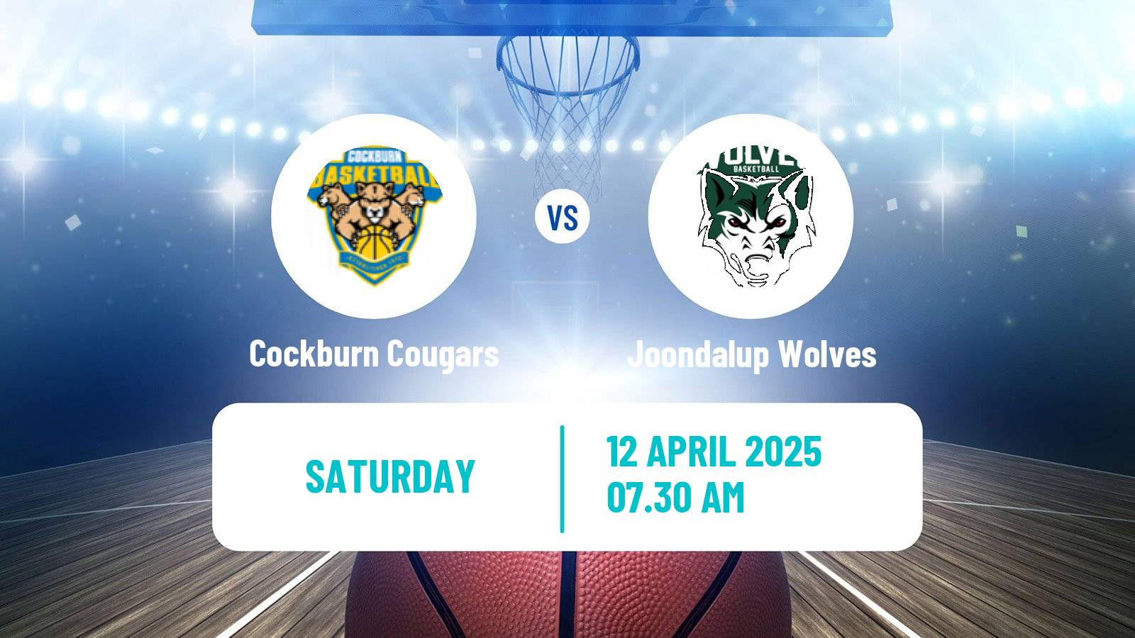 Basketball Australian NBL1 West Cockburn Cougars - Joondalup Wolves