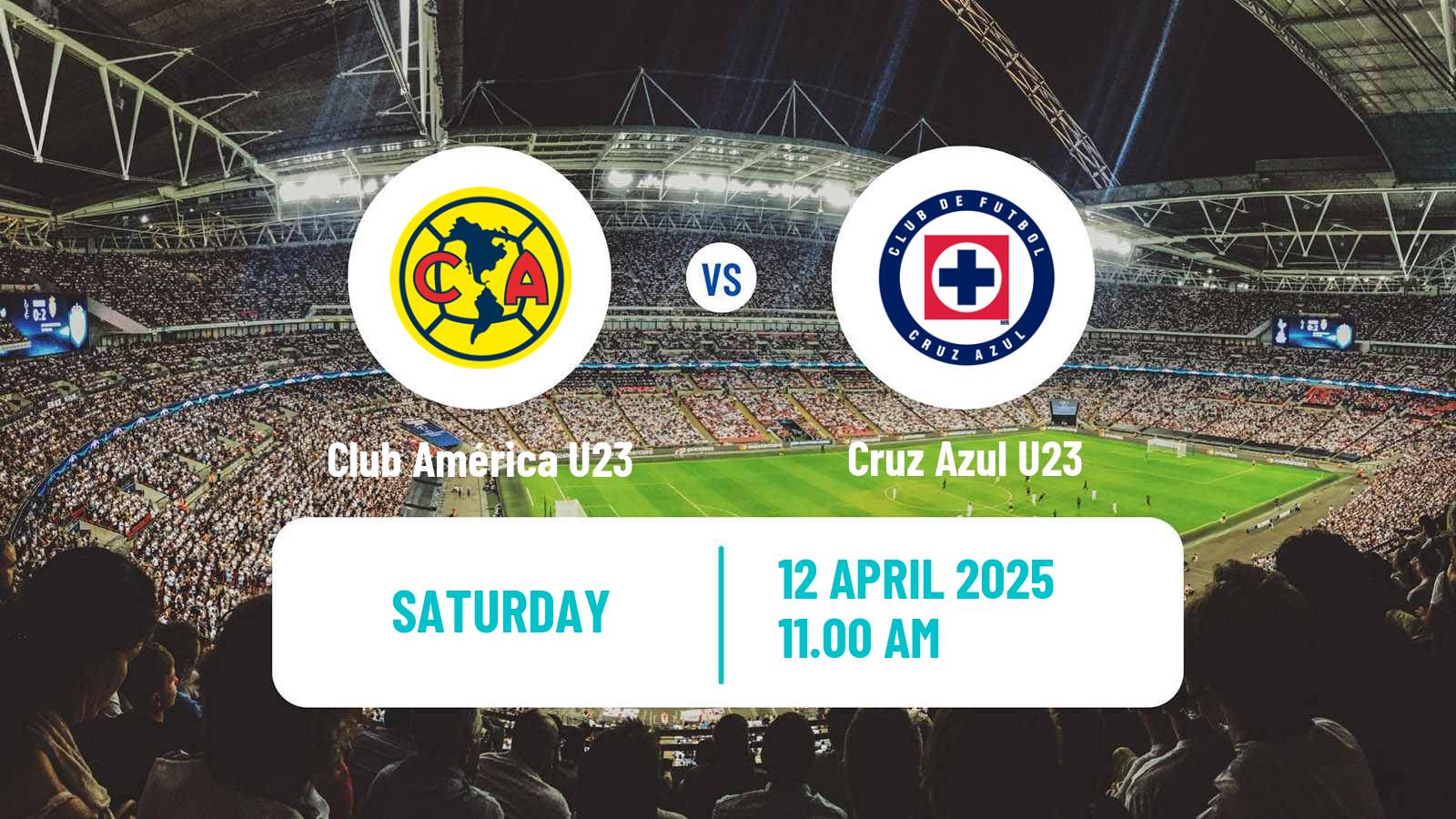 Soccer Mexican Liga MX U23 Club América U23 - Cruz Azul U23