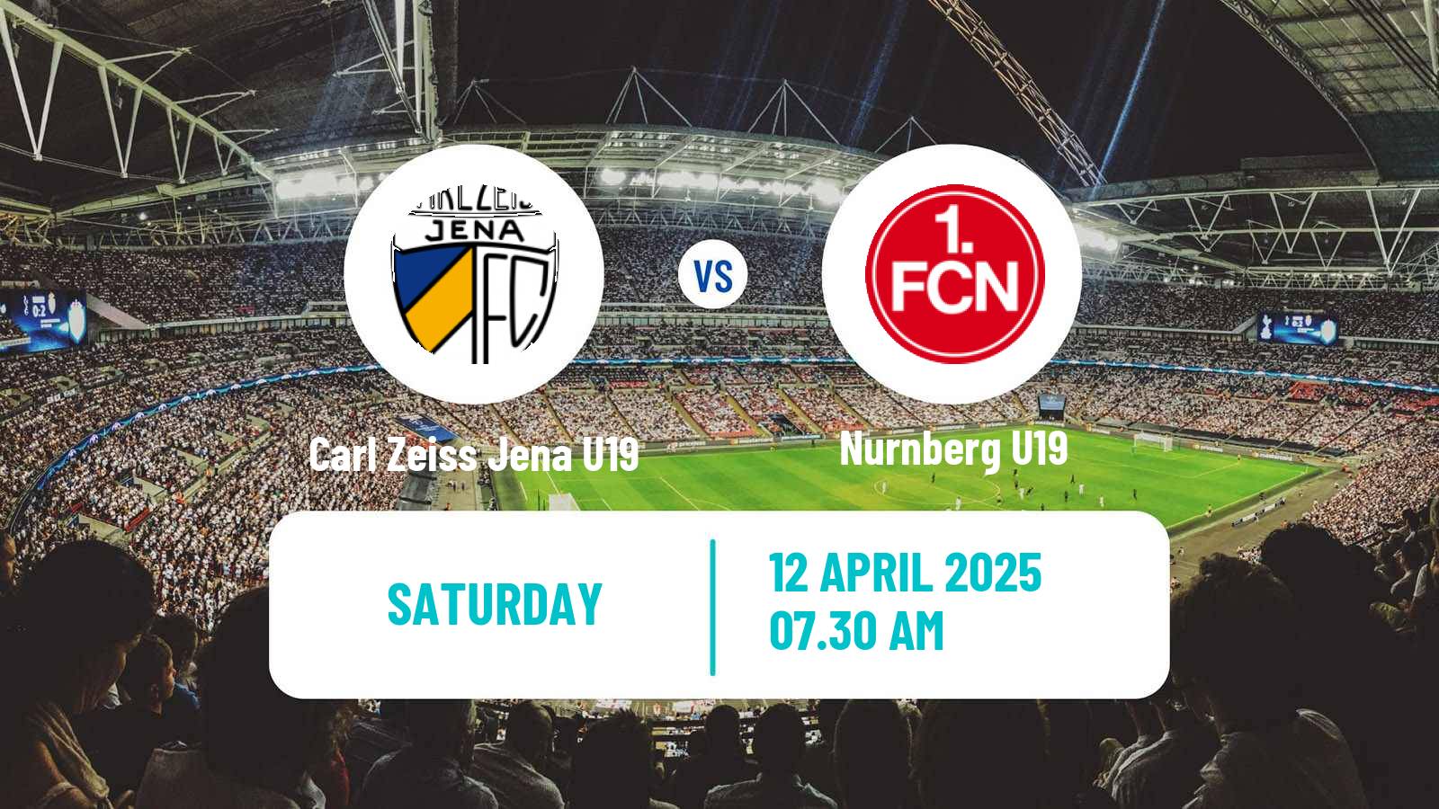 Soccer German DFB Youth League Carl Zeiss Jena U19 - Nurnberg U19