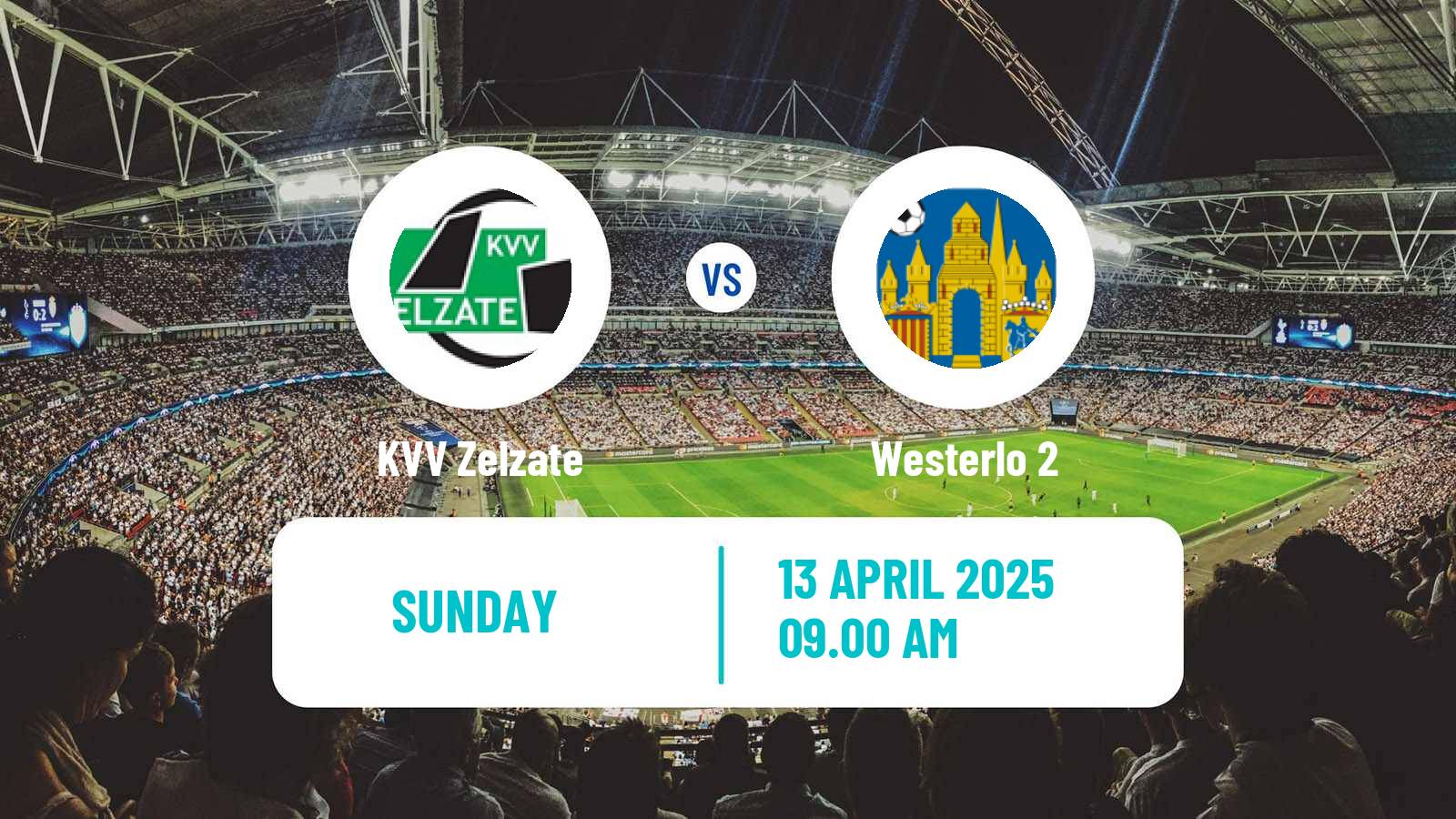Soccer Belgian Second Amateur Division Group A Zelzate - Westerlo 2