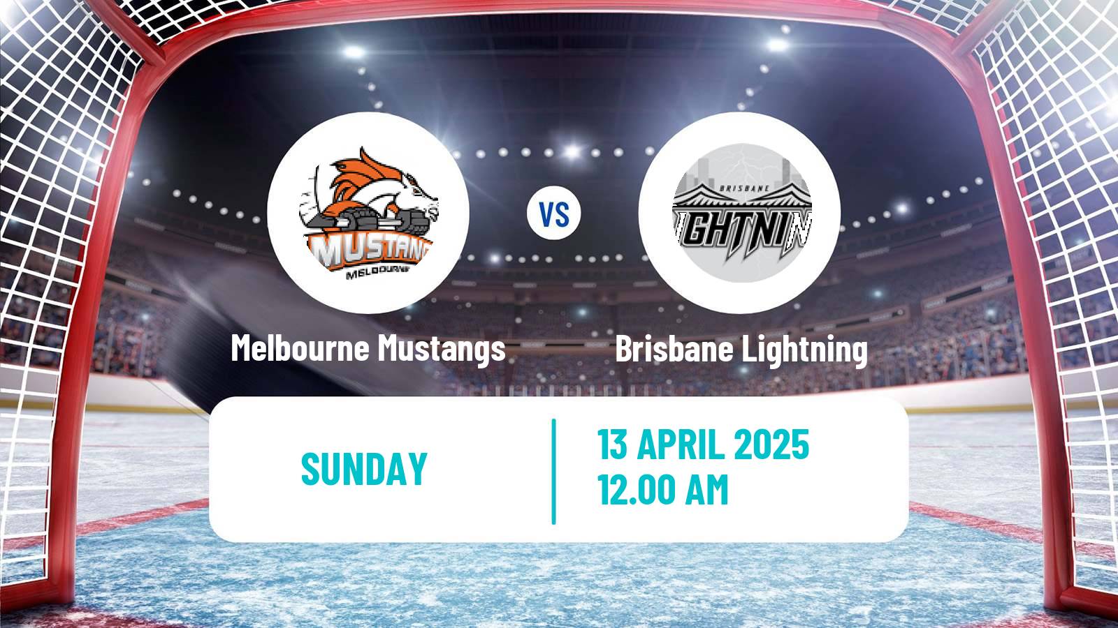 Hockey Australian Ice Hockey League Melbourne Mustangs - Brisbane Lightning