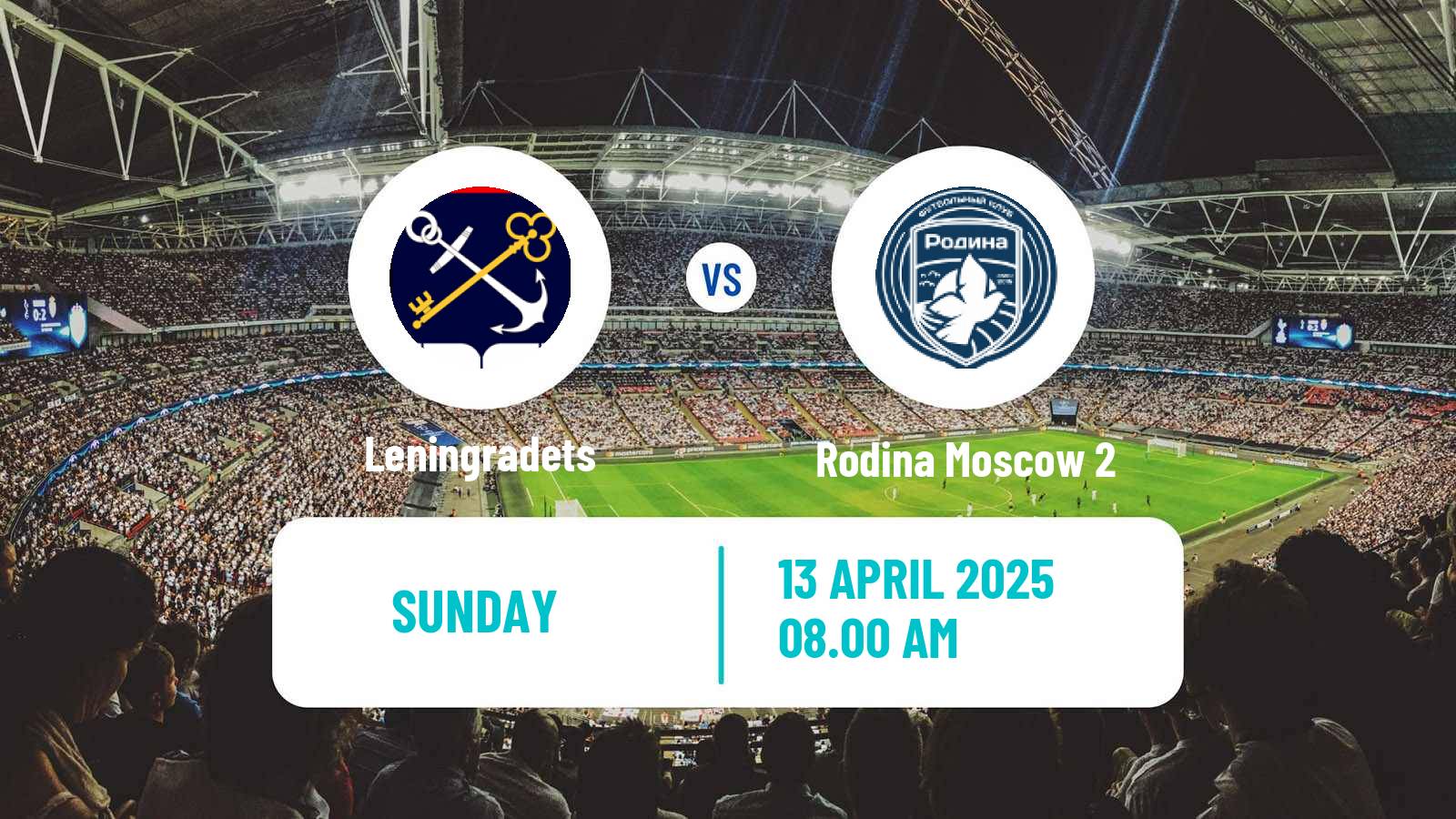 Soccer Russian FNL 2 Division A Gold Leningradets - Rodina Moscow 2