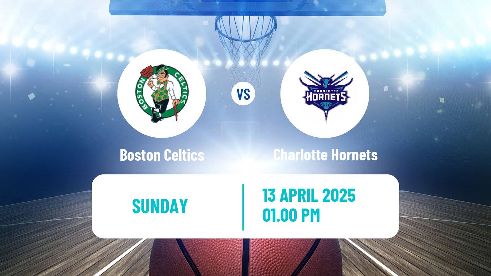 Basketball NBA Boston Celtics - Charlotte Hornets