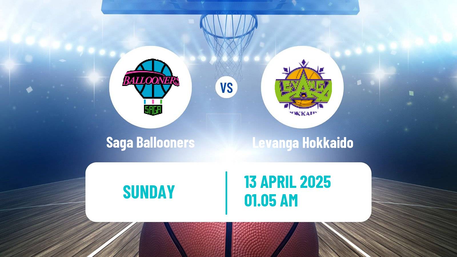 Basketball BJ League Saga Ballooners - Levanga Hokkaido