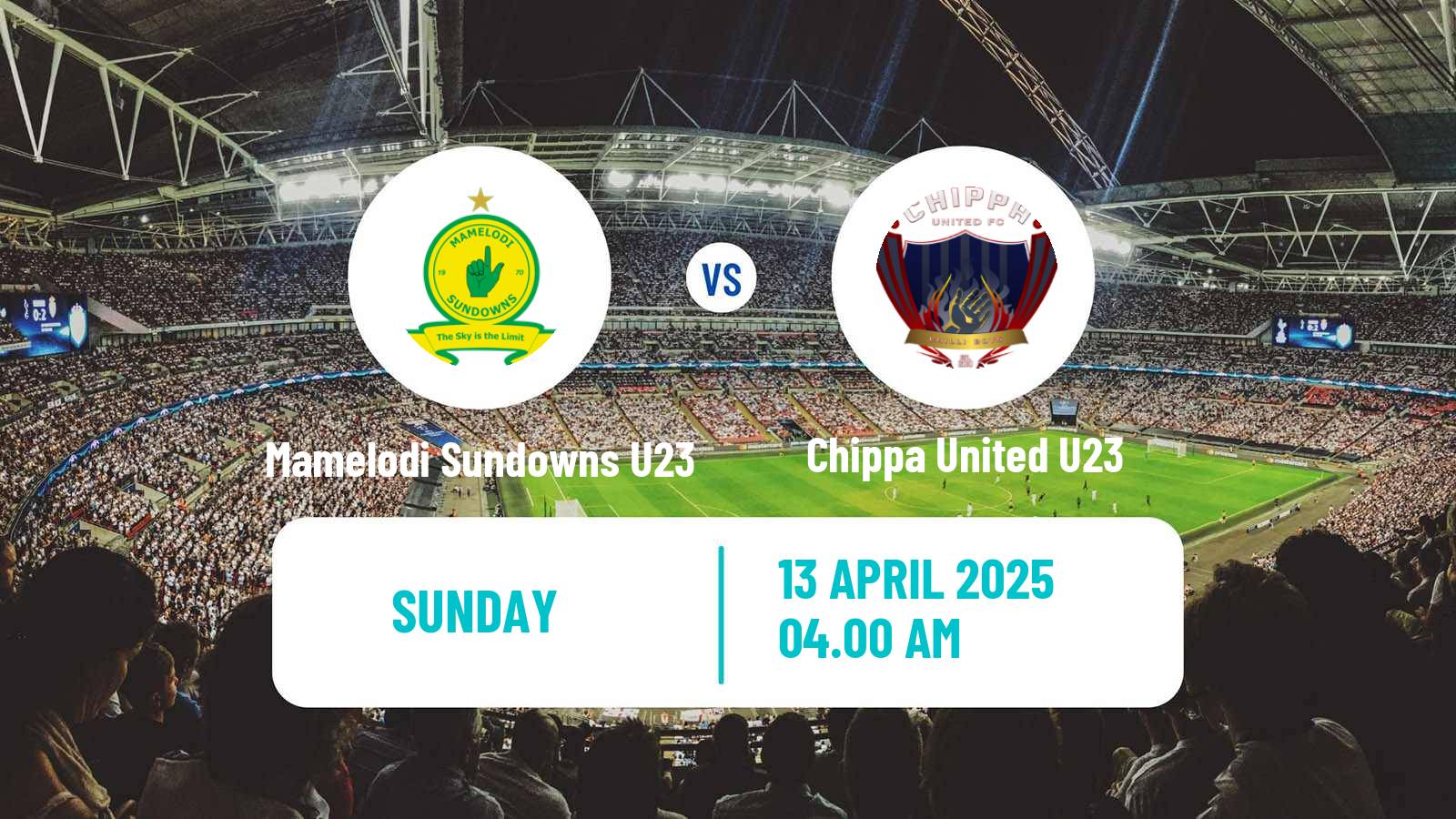 Soccer South African Diski Challenge Mamelodi Sundowns U23 - Chippa United U23