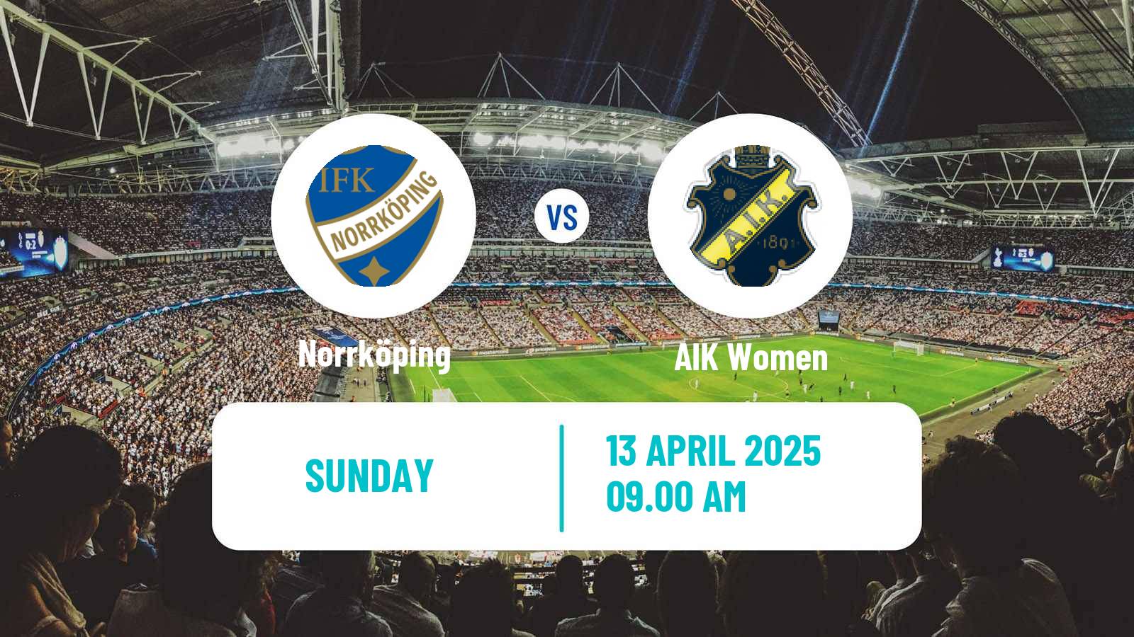 Soccer Swedish Allsvenskan Women Norrköping - AIK