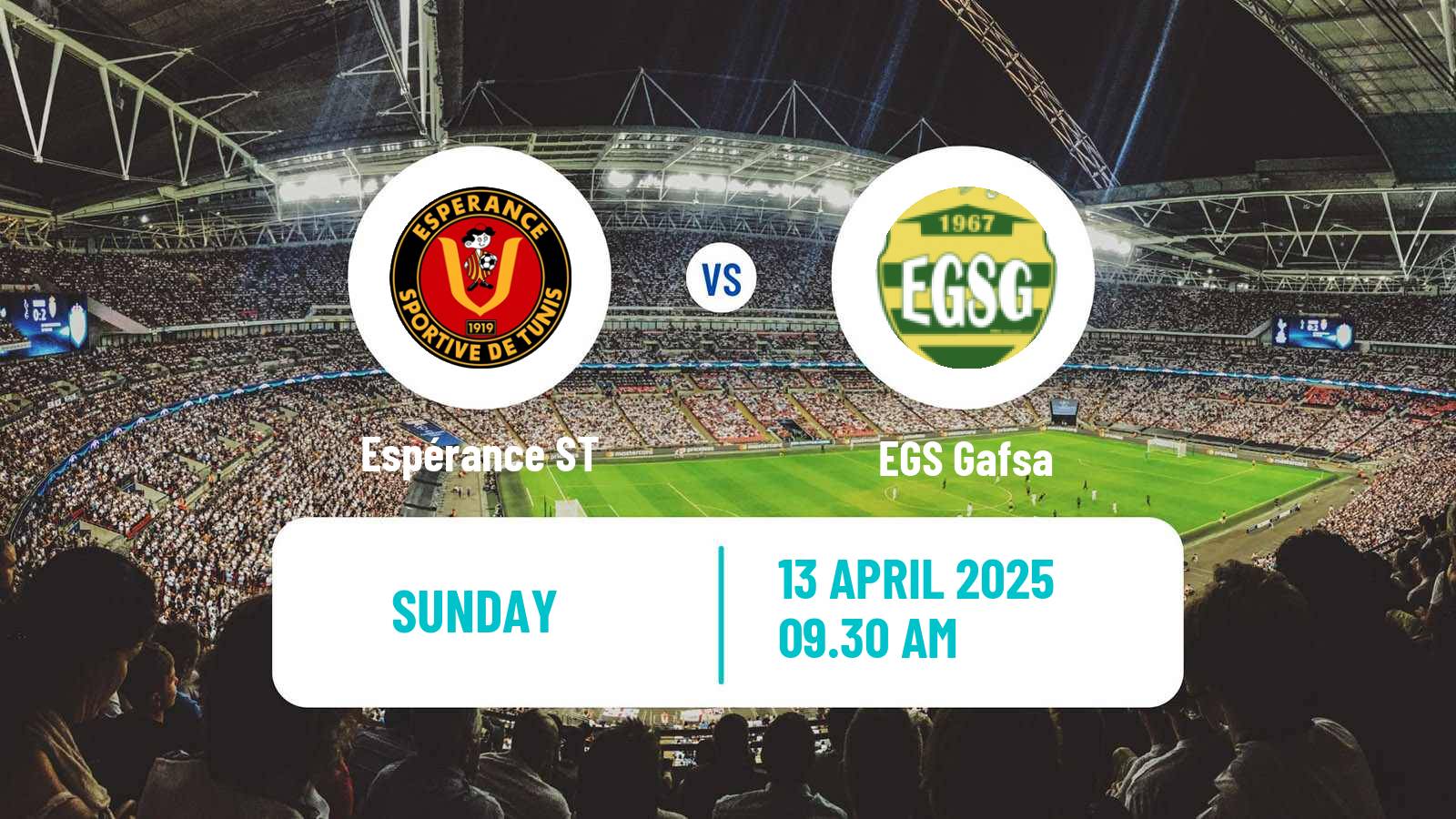 Soccer Tunisian Ligue Professionnelle 1 Espérance ST - EGS Gafsa