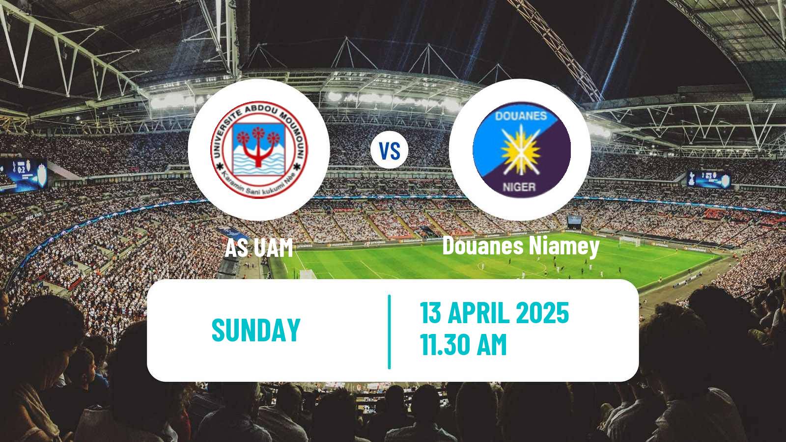 Soccer Niger Ligue 1 AS UAM - Douanes Niamey