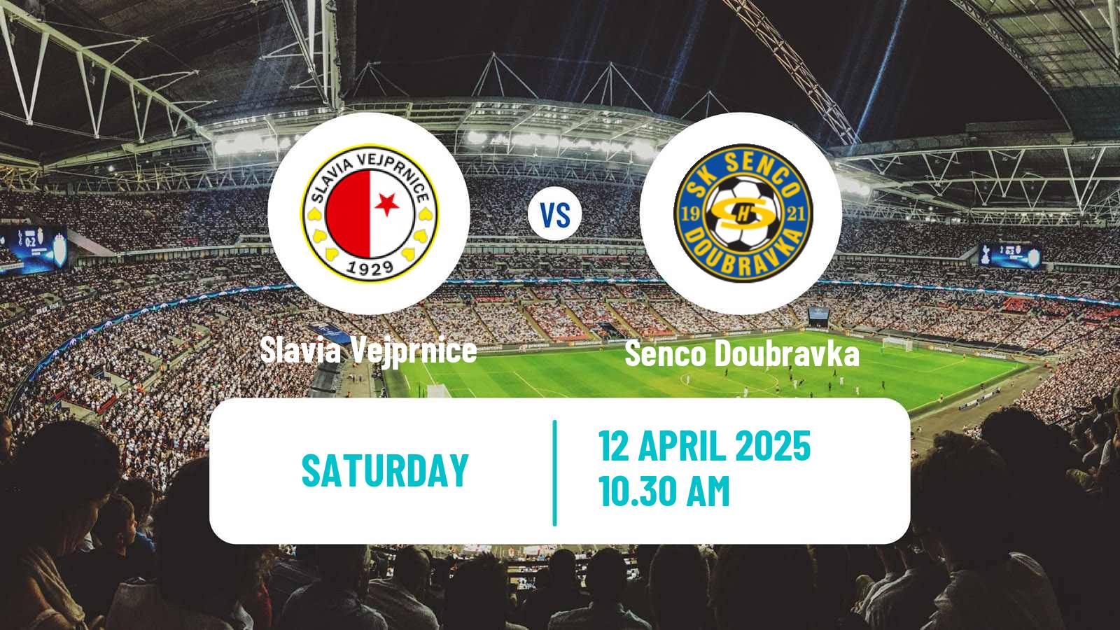 Soccer Czech Division A Slavia Vejprnice - Senco Doubravka
