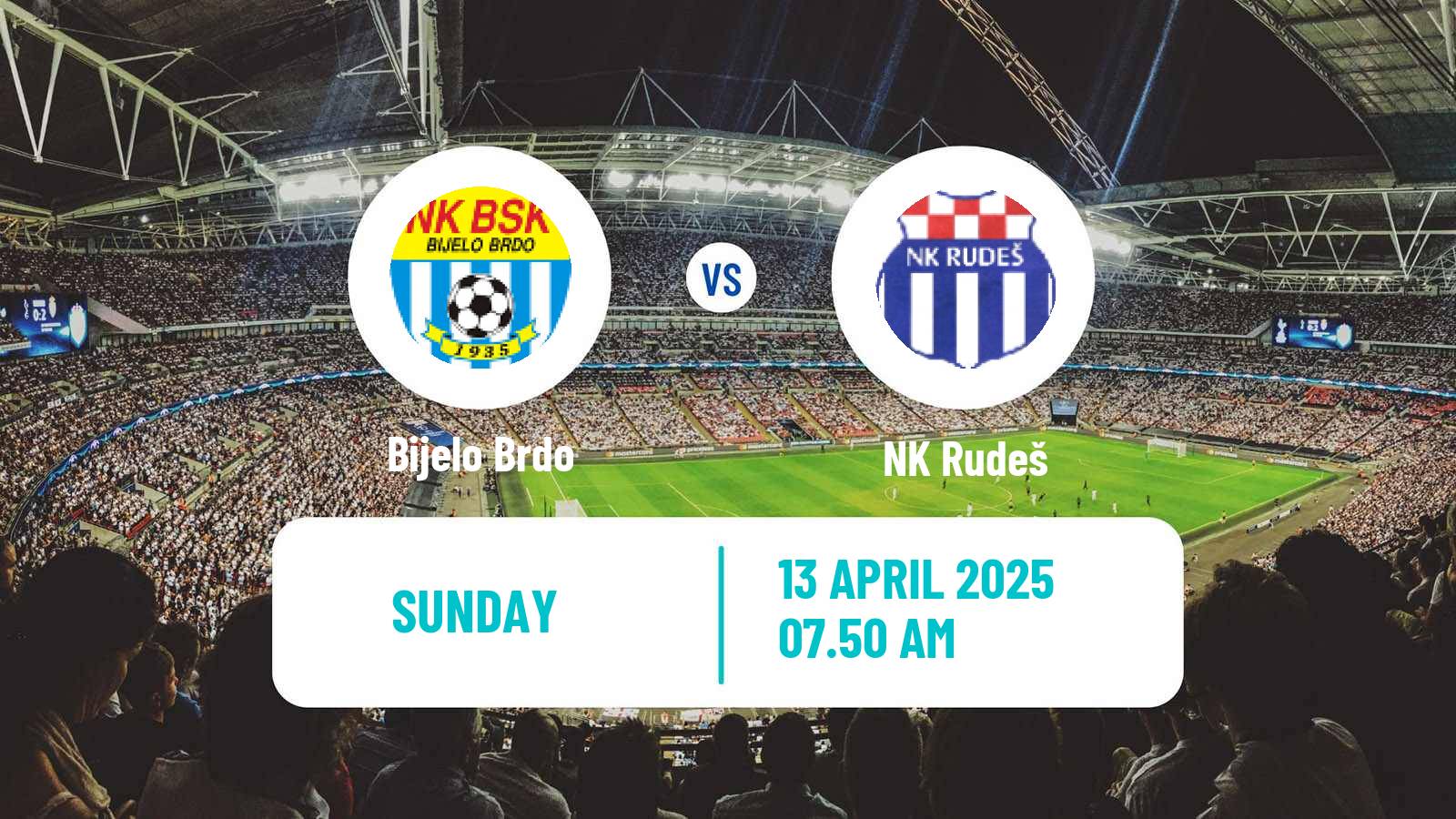 Soccer Croatian Prva NL Bijelo Brdo - Rudeš