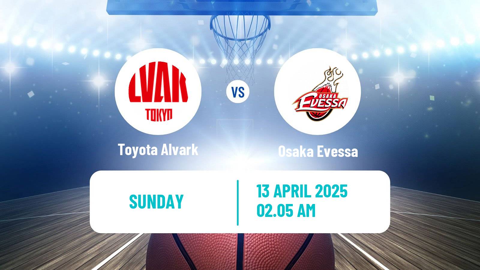 Basketball BJ League Toyota Alvark - Osaka Evessa