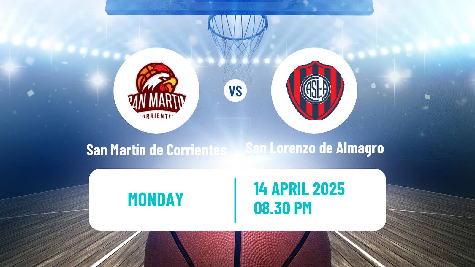 Basketball Argentinian LNB San Martín de Corrientes - San Lorenzo de Almagro