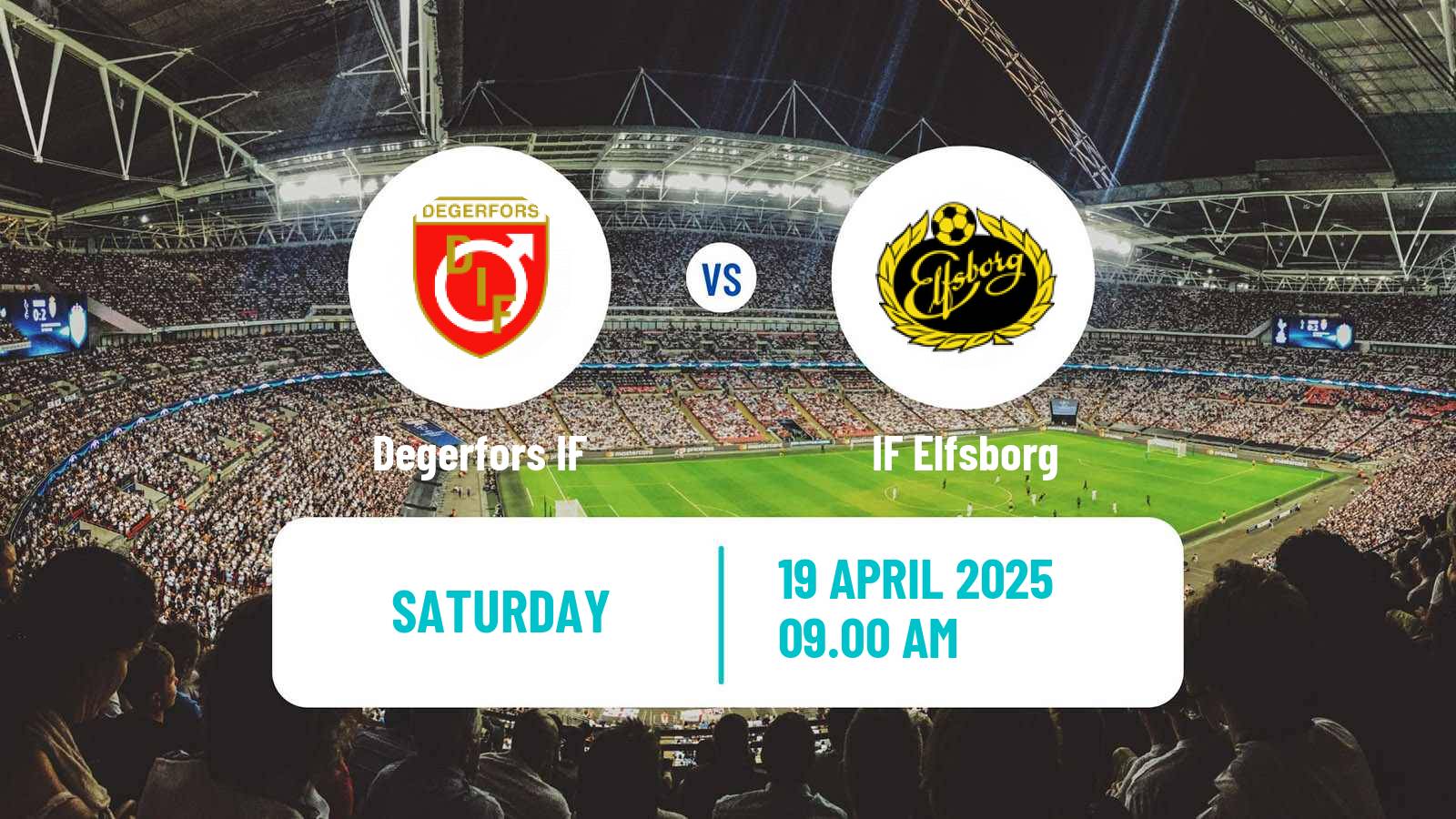 Soccer Swedish Allsvenskan Degerfors - Elfsborg