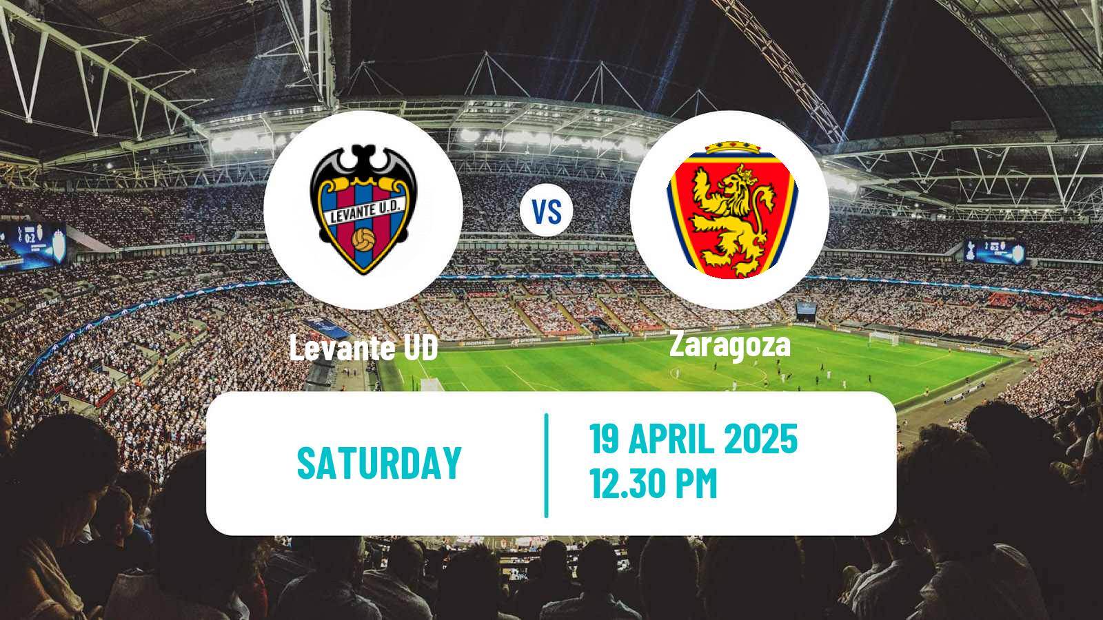 Soccer Spanish LaLiga2 Levante - Zaragoza