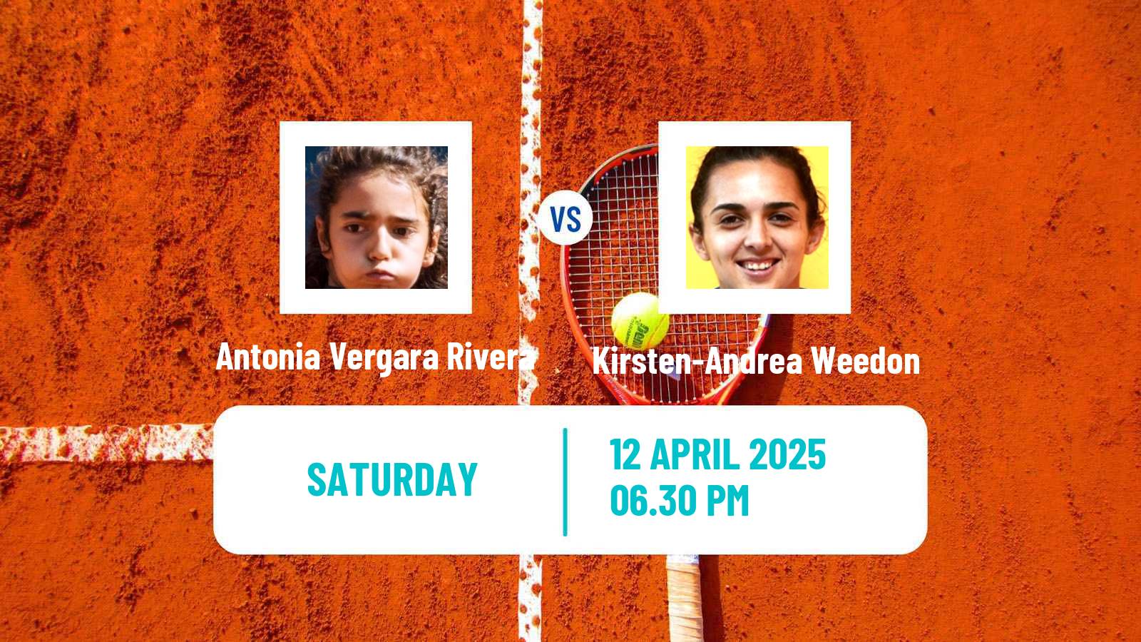 Tennis WTA Billie Jean King Cup Group I Antonia Vergara Rivera - Kirsten-Andrea Weedon