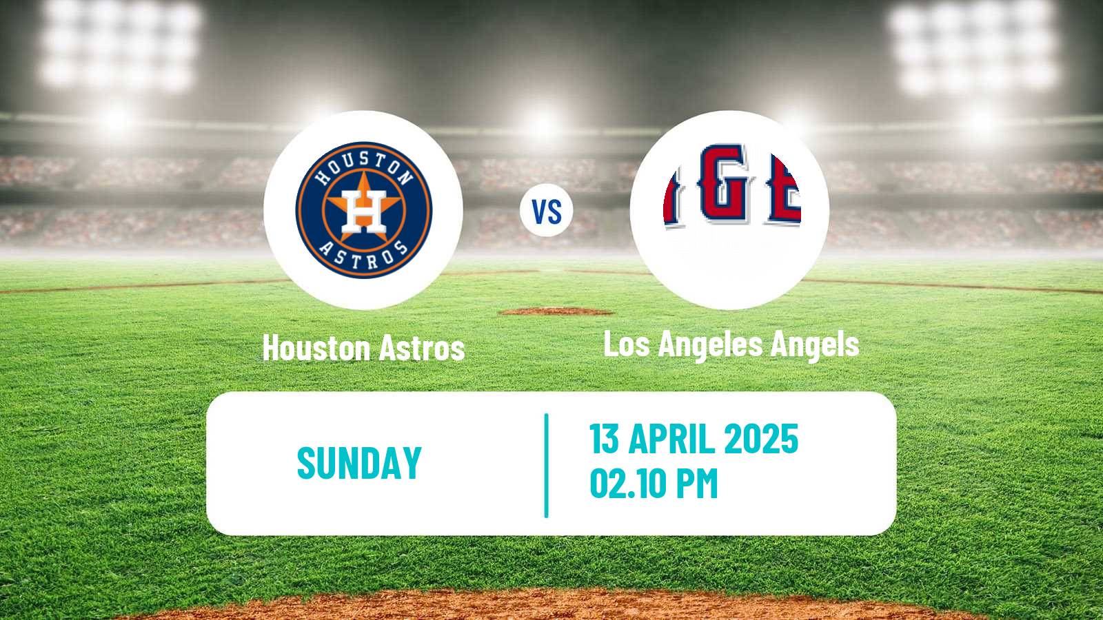 Baseball MLB Houston Astros - Los Angeles Angels