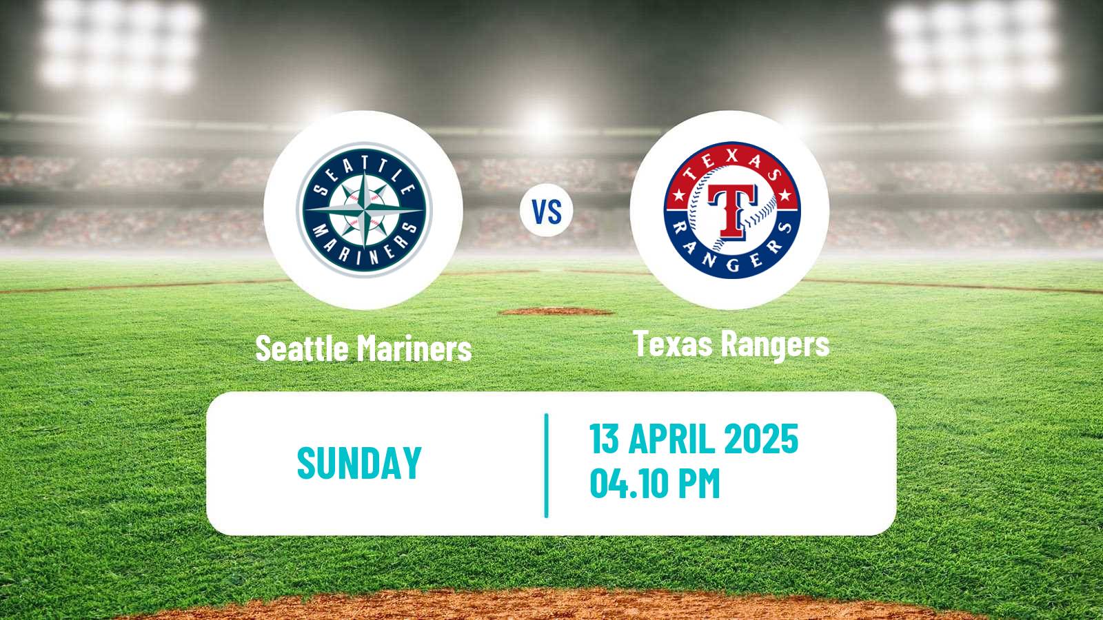 Baseball MLB Seattle Mariners - Texas Rangers