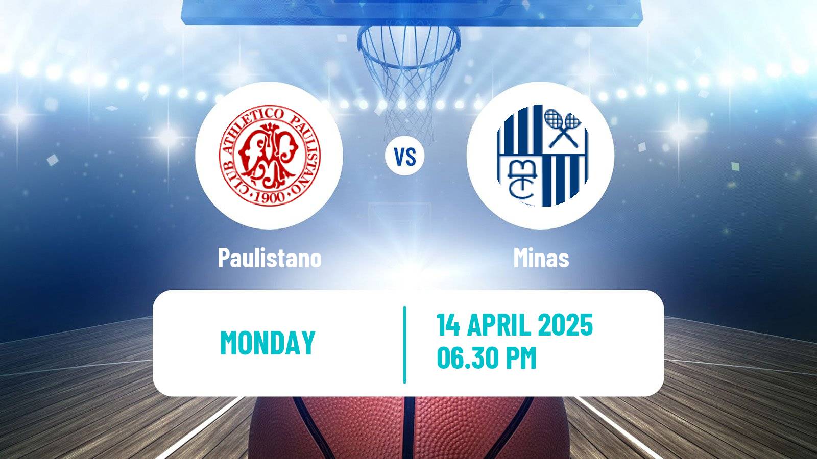 Basketball Brazilian NBB Paulistano - Minas