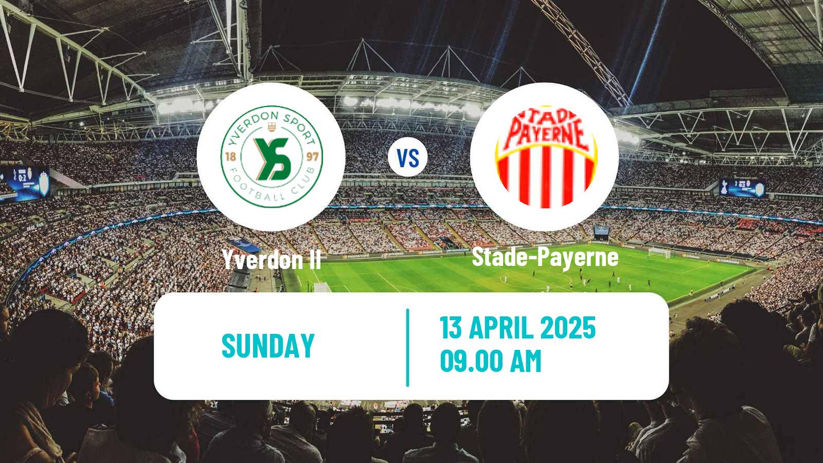 Soccer Swiss 1 Liga Classic Group 1 Yverdon II - Stade-Payerne