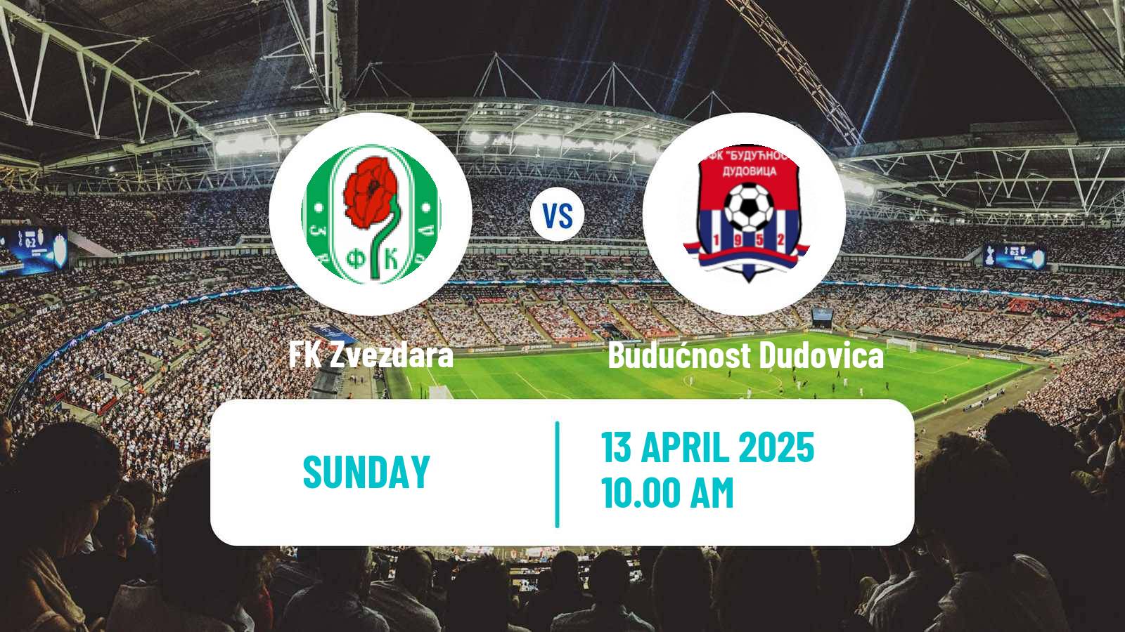 Soccer Serbian Srpska Liga - Belgrade Zvezdara - Budućnost Dudovica