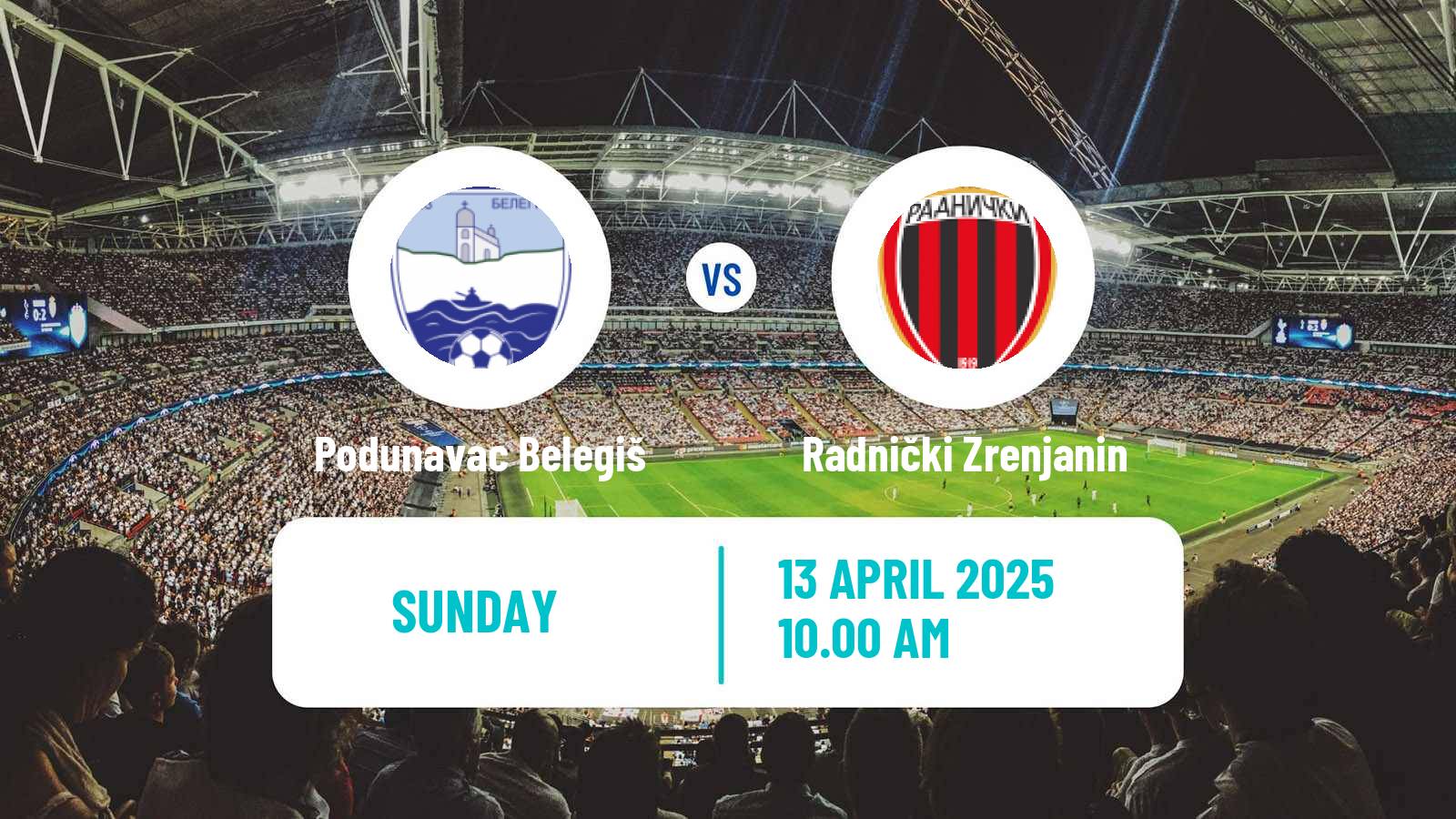 Soccer Serbian Srpska Liga - Vojvodina Podunavac Belegiš - Radnički Zrenjanin