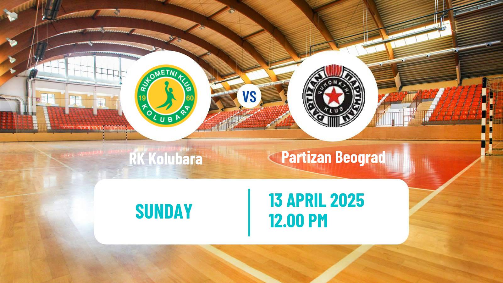Handball Serbian Superliga Handball Kolubara - Partizan Beograd