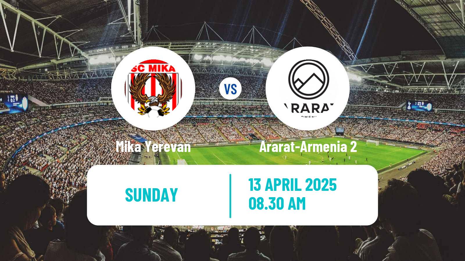 Soccer Armenian First League Mika Yerevan - Ararat-Armenia 2
