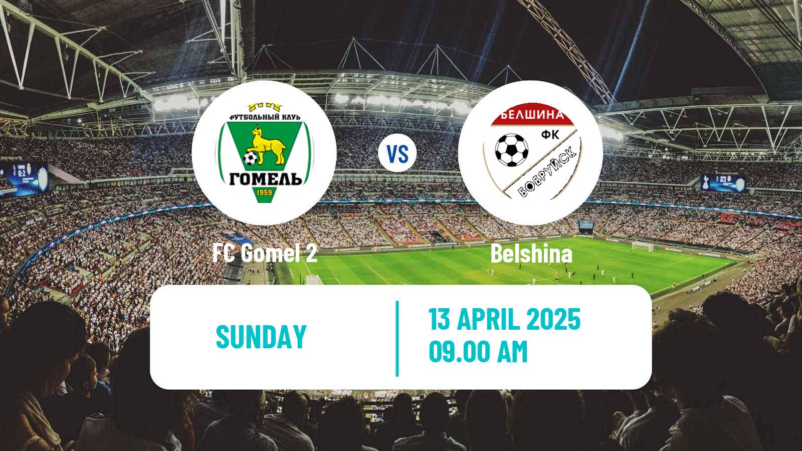Soccer Belarusian Pershaya Liga Gomel 2 - Belshina