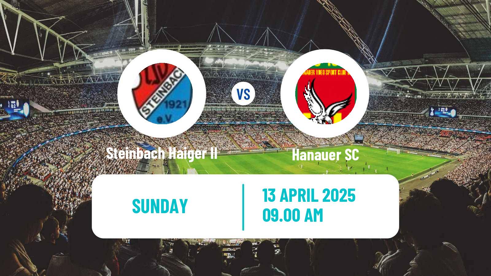 Soccer German Oberliga Hessen Steinbach Haiger II - Hanauer