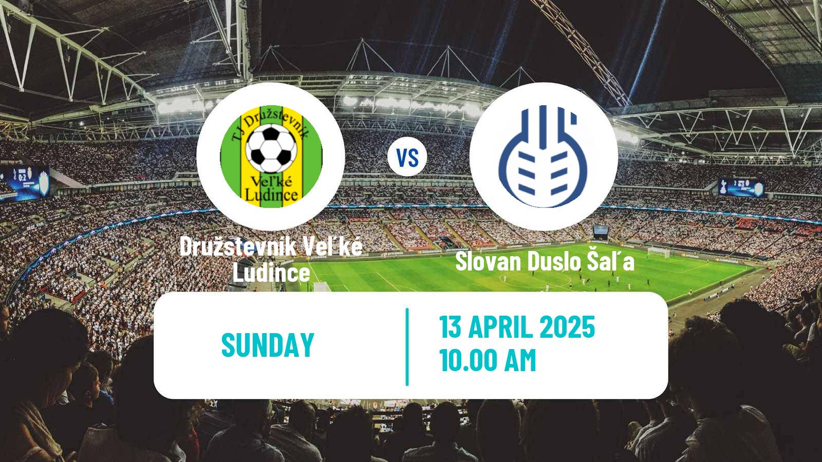 Soccer Slovak 3 Liga West Družstevník Veľké Ludince - Slovan Duslo Šaľa