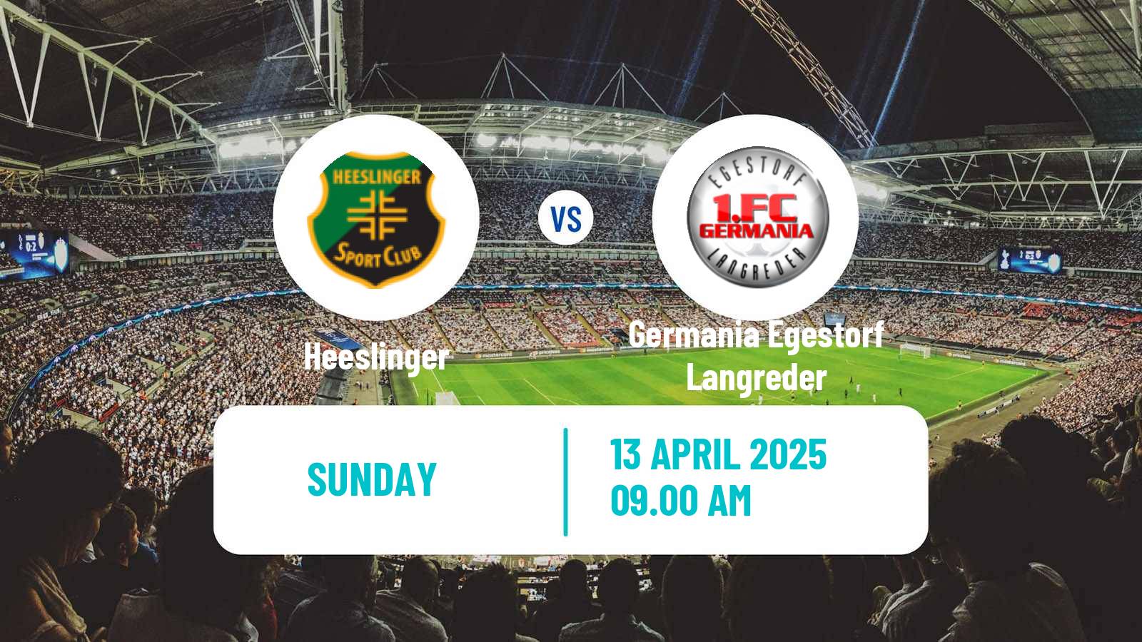 Soccer German Oberliga Niedersachsen Heeslinger - Germania Egestorf Langreder