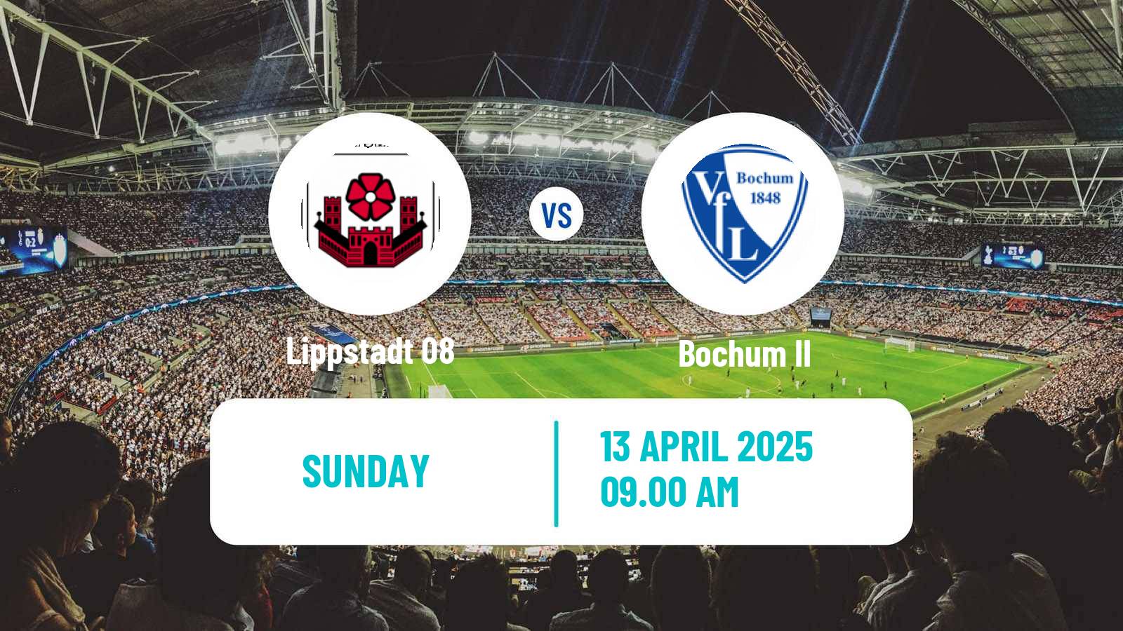 Soccer German Oberliga Westfalen Lippstadt 08 - Bochum II