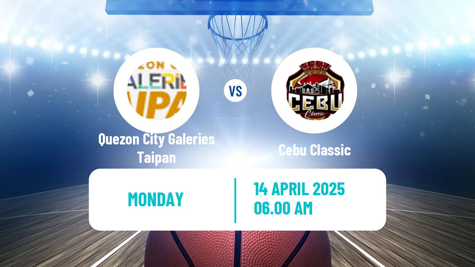Basketball Philippines MBPL  Quezon City Galeries Taipan - Cebu Classic