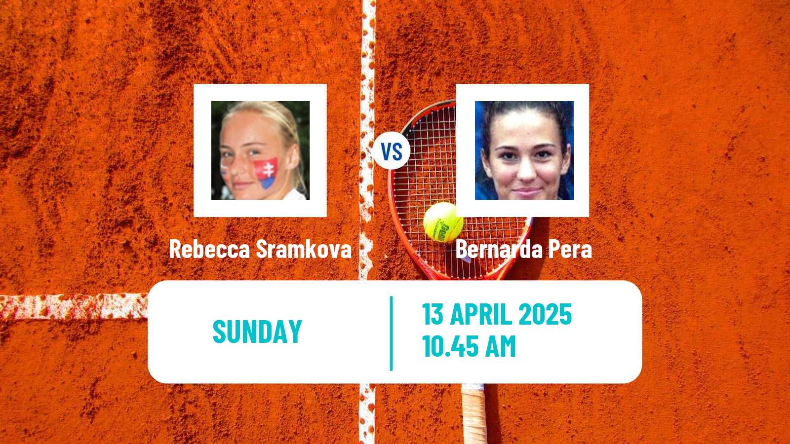 Tennis WTA Billie Jean King Cup World Group Rebecca Sramkova - Bernarda Pera