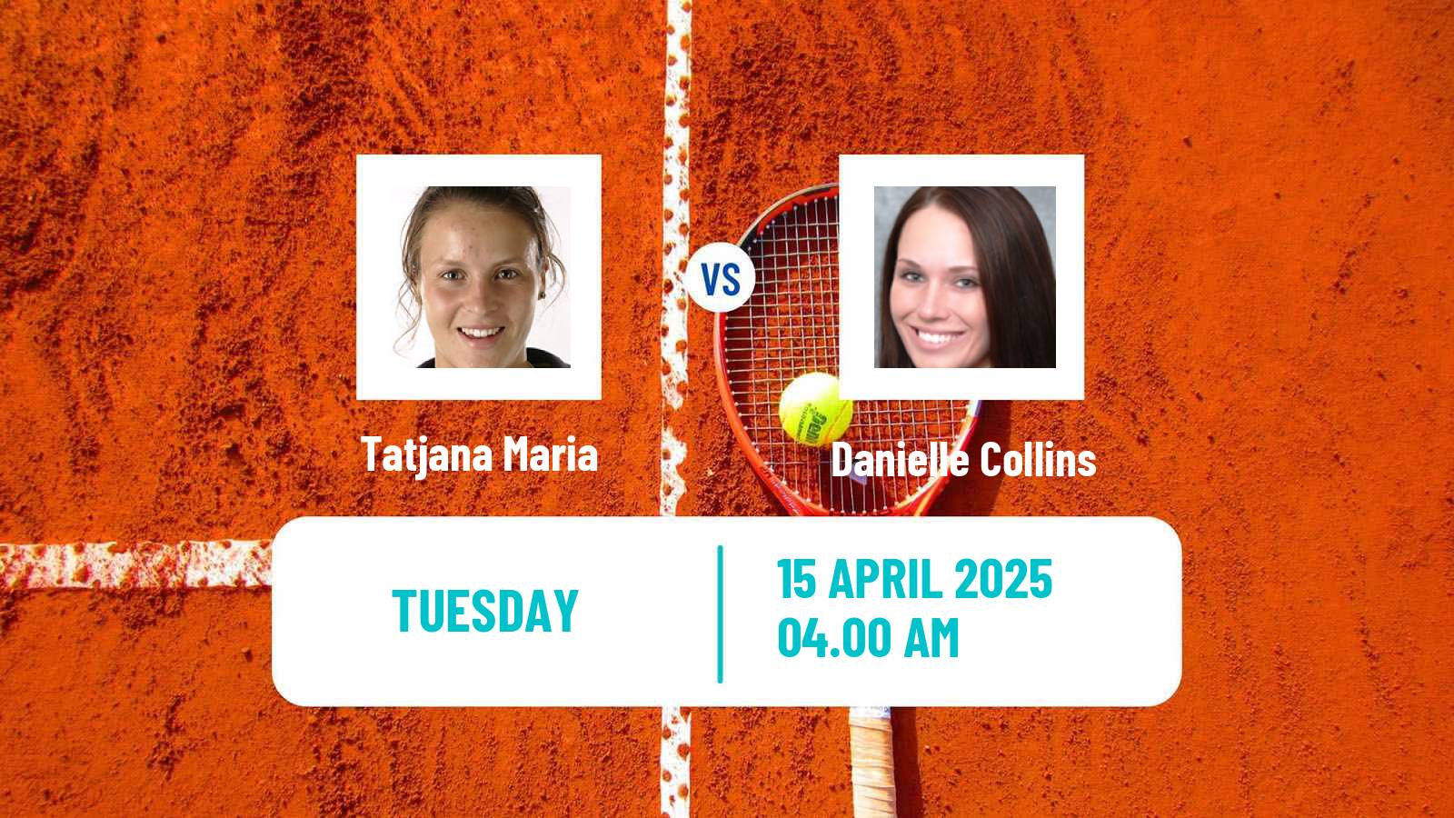 Tennis WTA Stuttgart Tatjana Maria - Danielle Collins