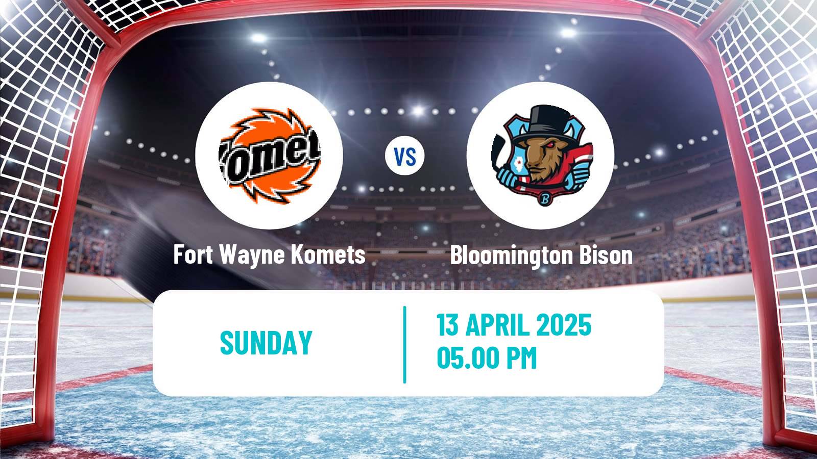Hockey ECHL Fort Wayne Komets - Bloomington Bison