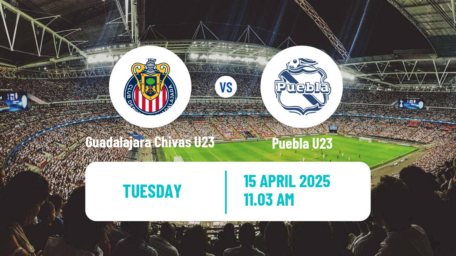 Soccer Mexican Liga MX U23 Guadalajara Chivas U23 - Puebla U23