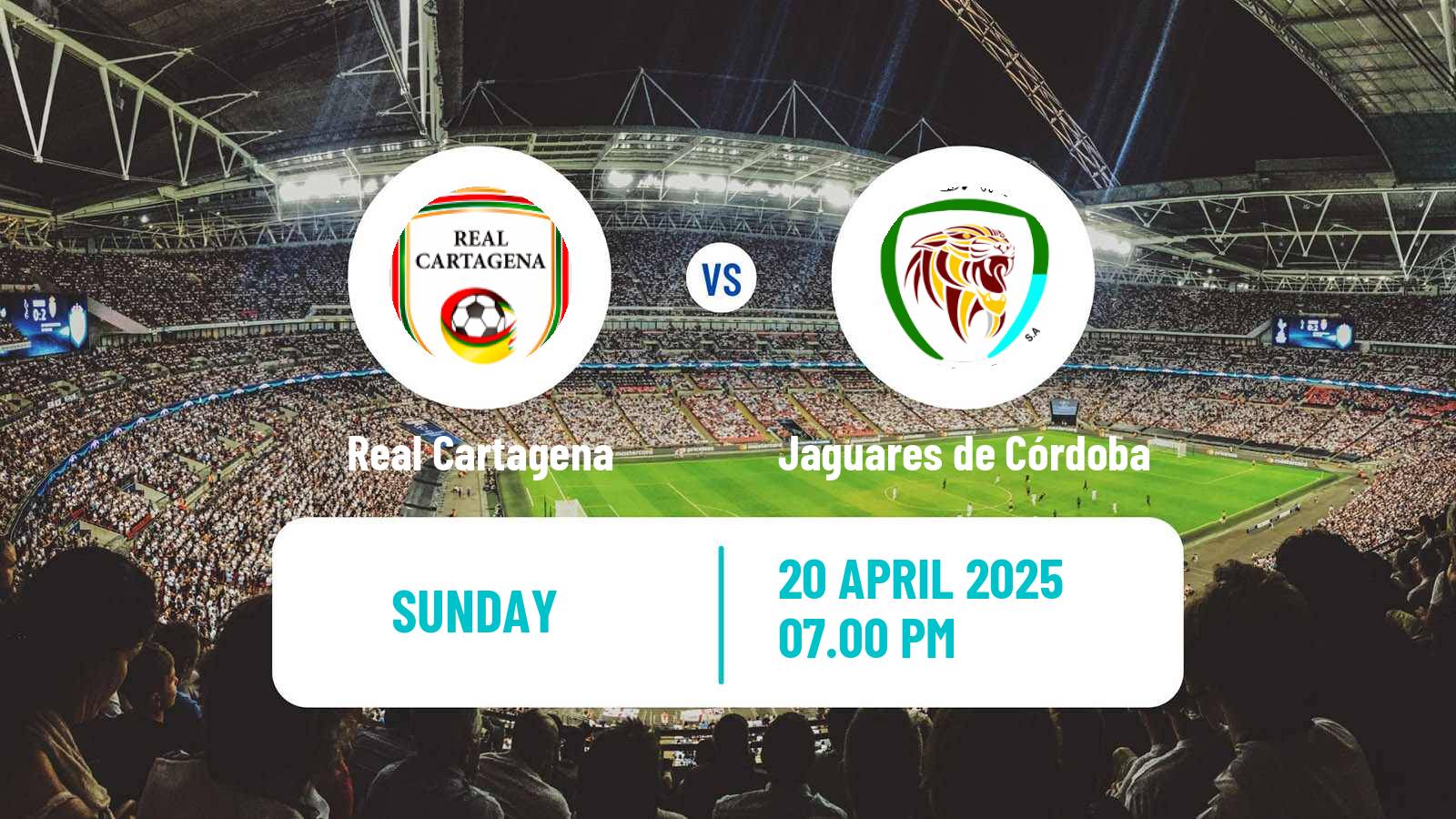 Soccer Colombian Primera B Real Cartagena - Jaguares de Córdoba