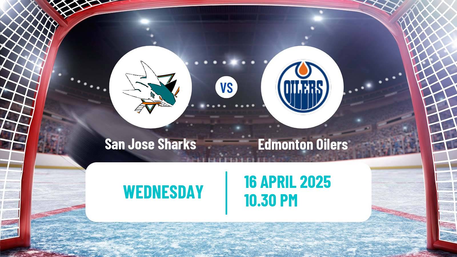 Hockey NHL San Jose Sharks - Edmonton Oilers
