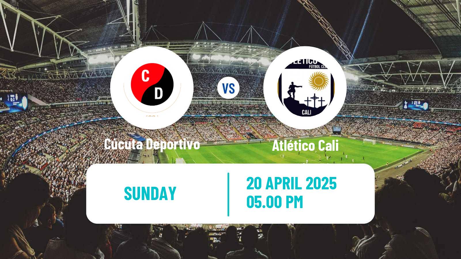 Soccer Colombian Primera B Cúcuta Deportivo - Atlético Cali