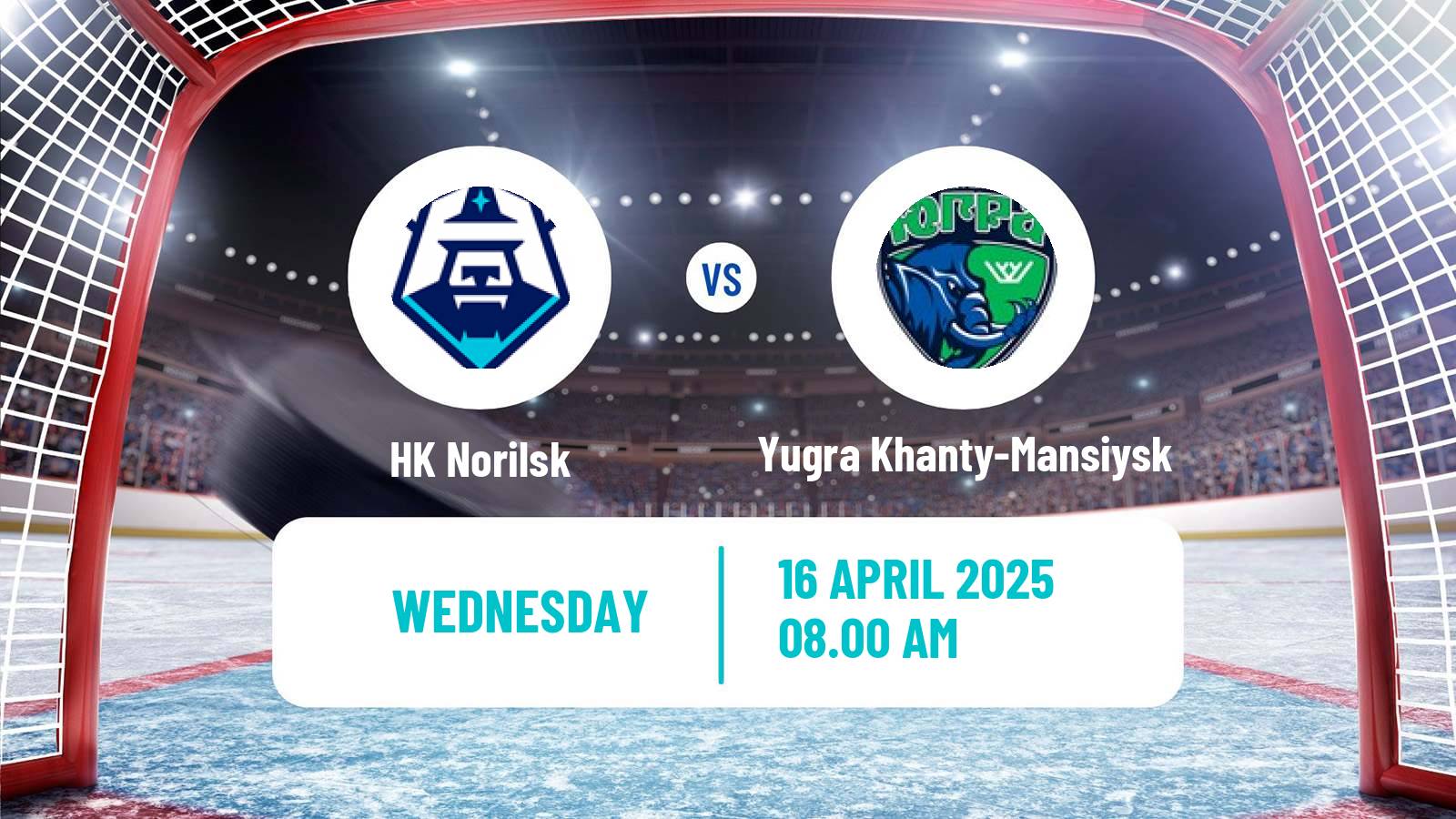 Hockey VHL Norilsk - Yugra Khanty-Mansiysk