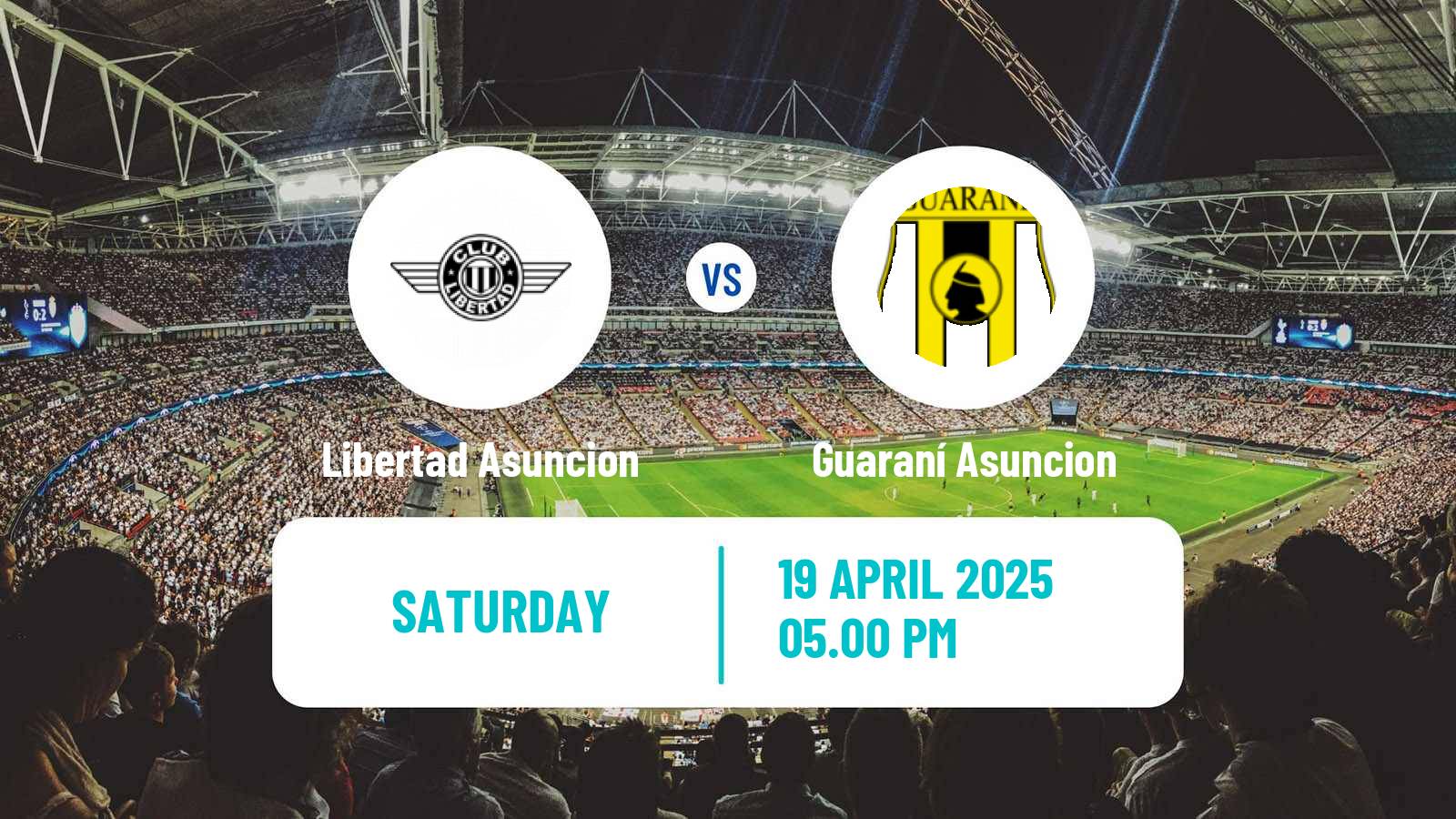 Soccer Paraguayan Primera Division Libertad Asuncion - Guaraní Asuncion