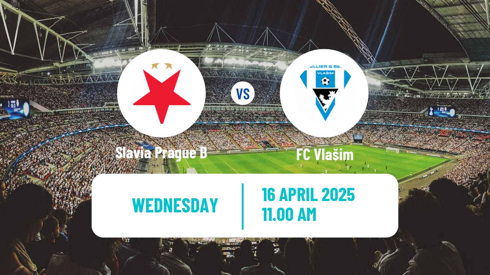 Soccer Czech Division 2 Slavia Prague B - Vlašim