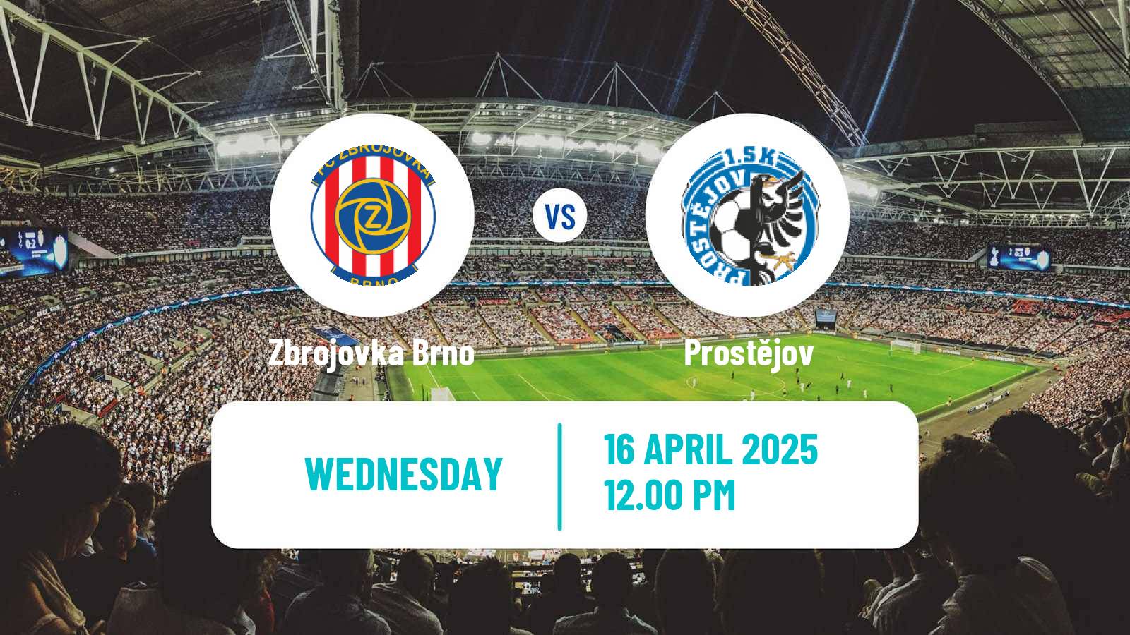 Soccer Czech Division 2 Zbrojovka Brno - Prostějov